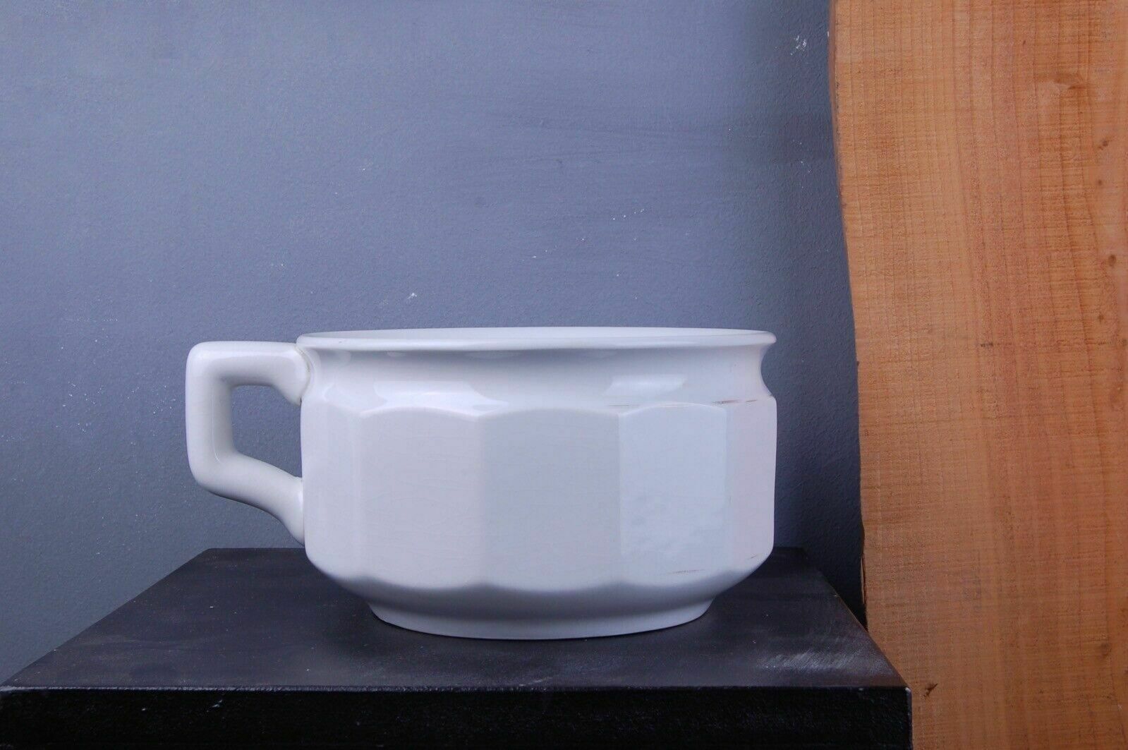 Pot In White Ceramic, Original Laveno. 1957. photo furniture