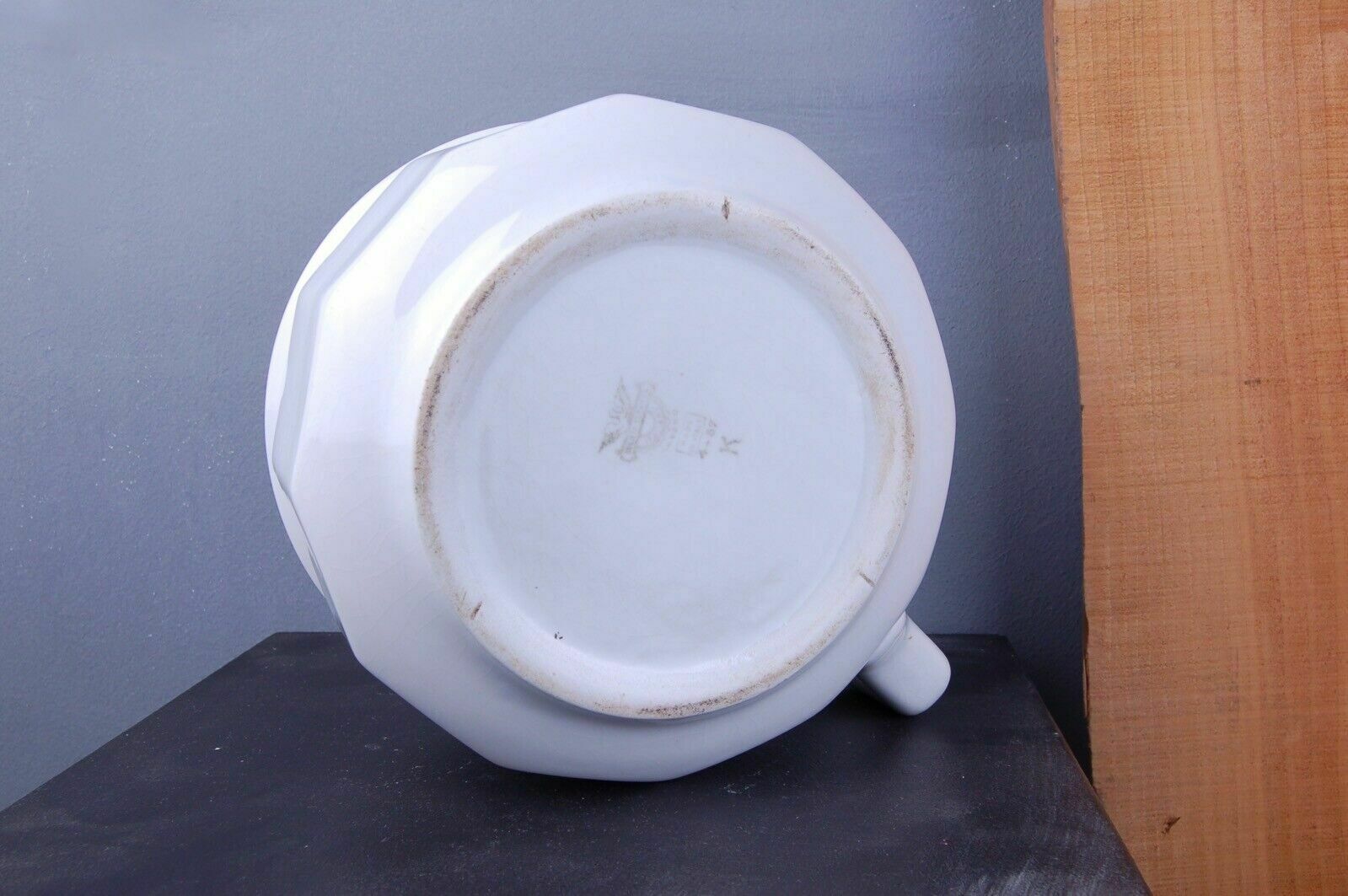 Pot In White Ceramic, Original Laveno. 1957. photo vintage