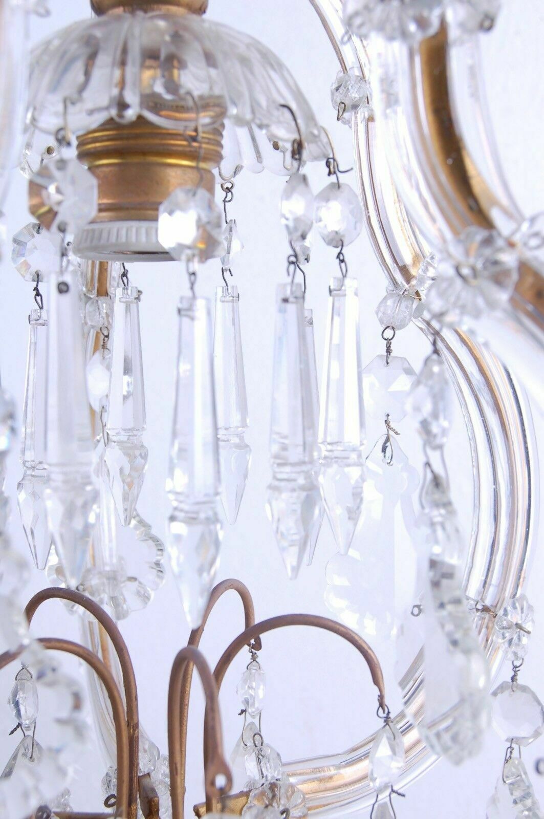 photo for sale Maria Theresa Chandelier Late 1800s Early 1900s. Original No Reproduction.