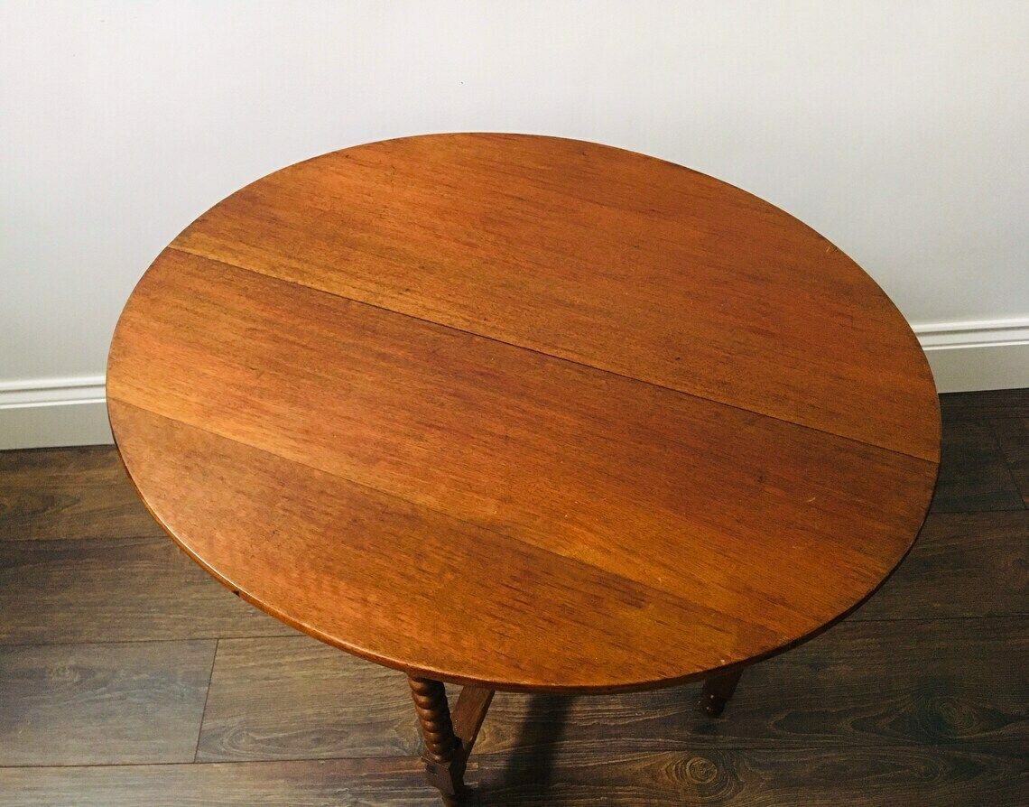 British Folding Bobbin Pin Leg Table photo 350.0
