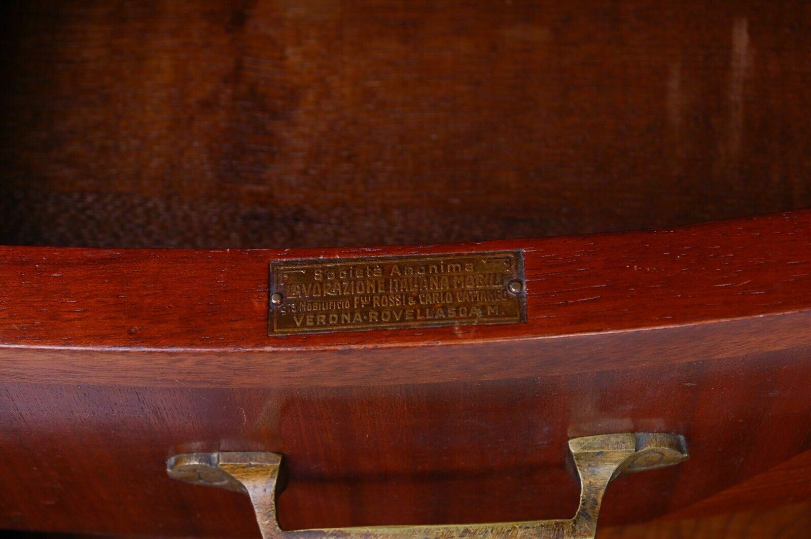 Early 1900s Empire Style Sideboard In Mahogany Mobili Rossi Cattaneo Verona photo vinterior