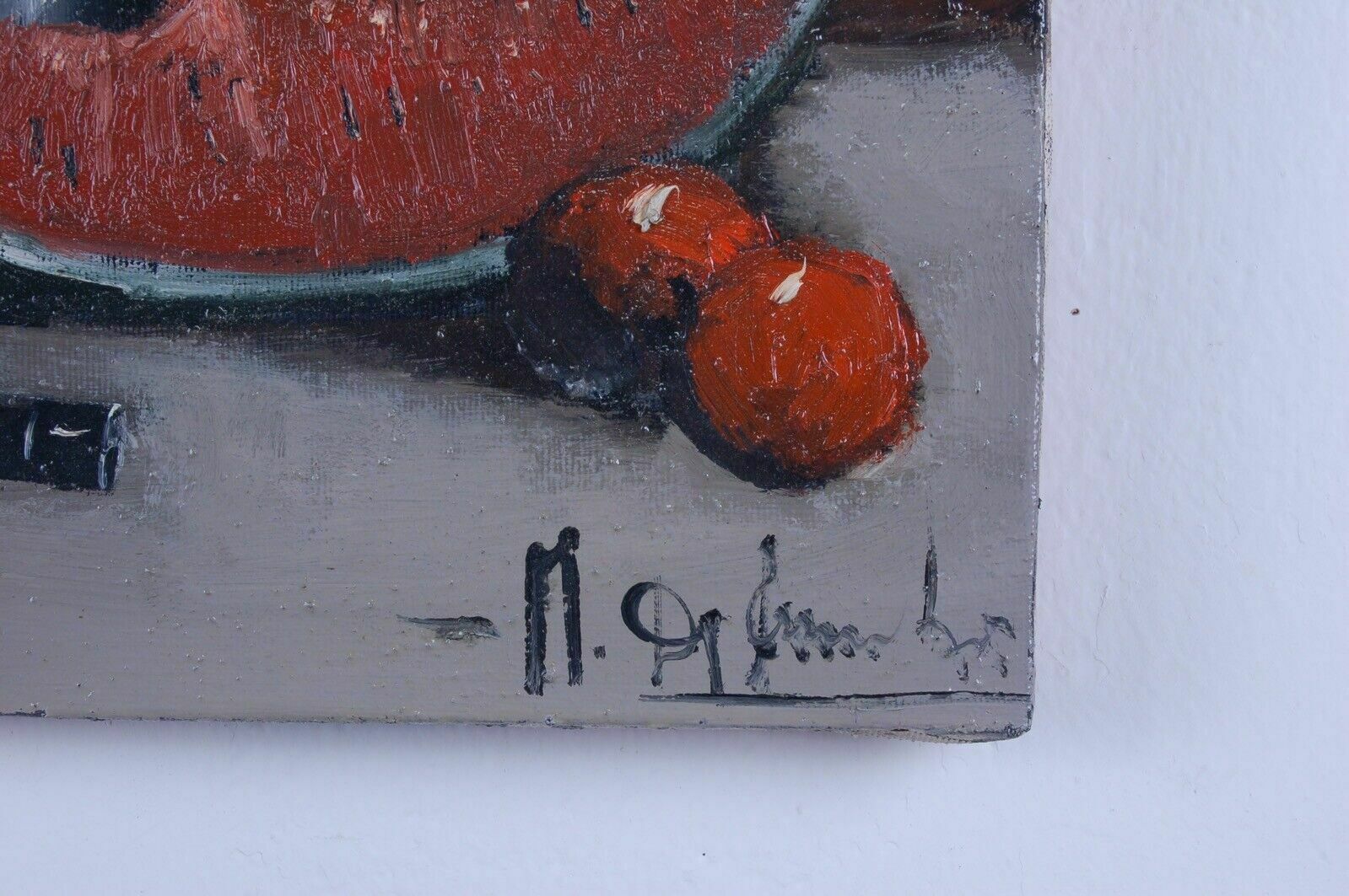 Marcello De Ruschi Still Life Painting Oil On Canvas photo for sale
