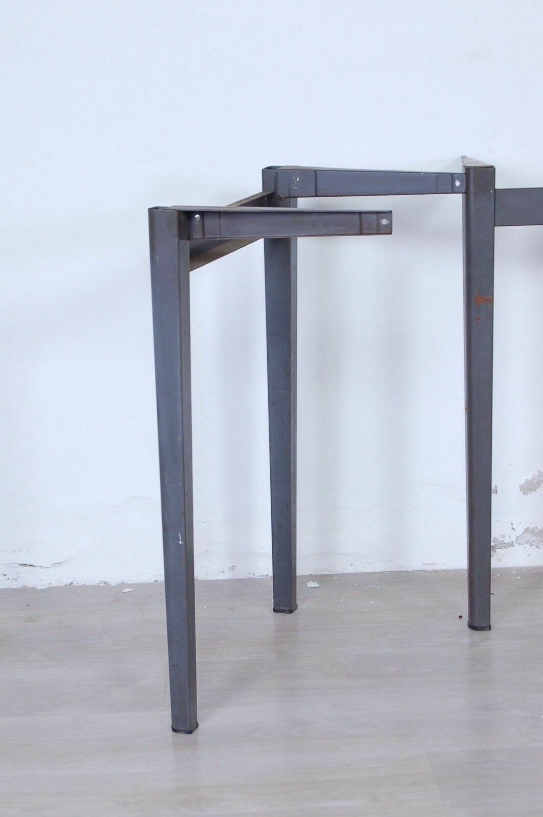 4 Legs Iron Table Base, Gispen Cordemeijer Desk Industrial Style photo for sale