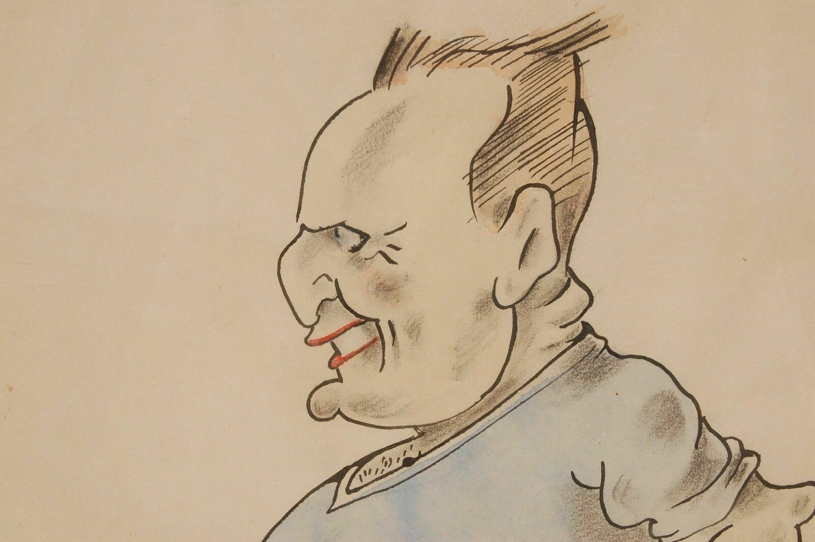 Original Caricature Signed Mario Franci Aka Fran. photo for sale
