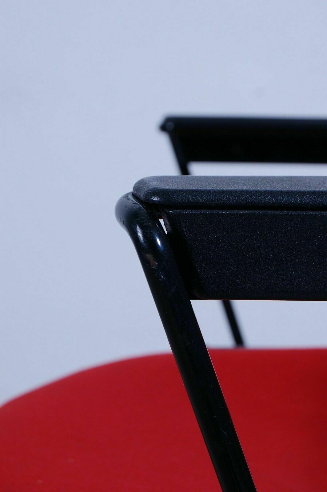64.0 Modulamm Red Swivel Office Chair Designed By Lucci Orlandini From The 1990s photo