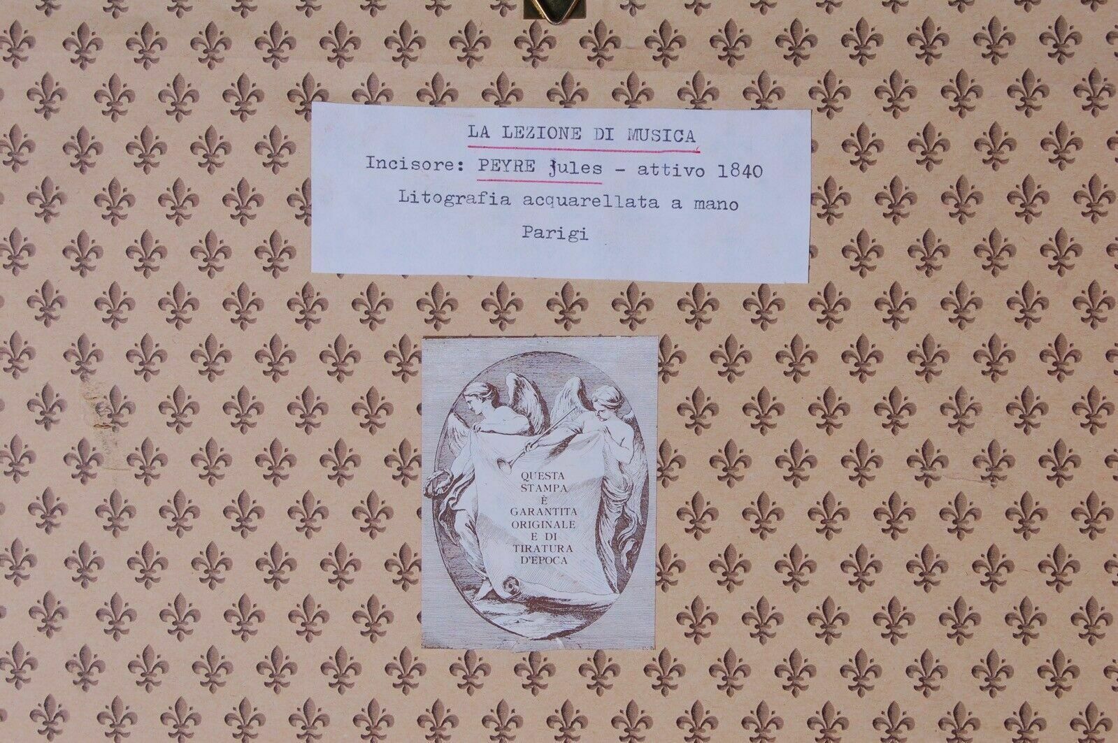 Art Pair Of Watercolor Lithographs. Peyre Jules. Bernard, Bequet, Paris. Early 1800s photo