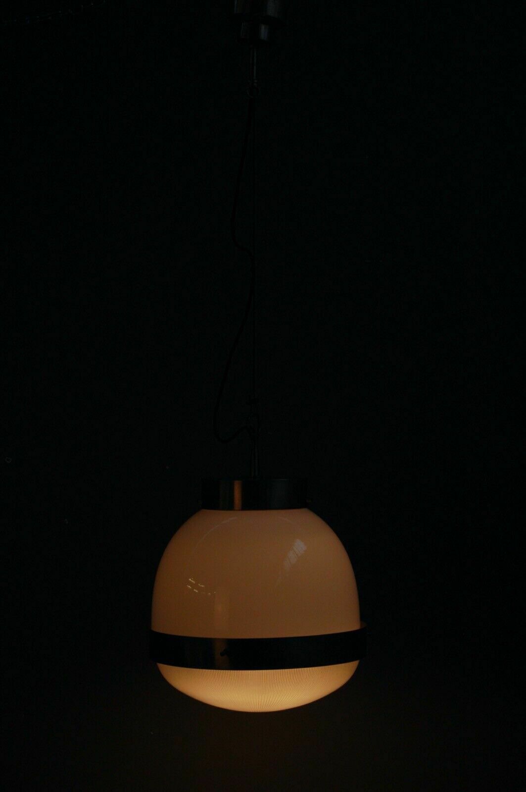 photo for sale Big Delta Chandelier Design Sergio Mazza For Artemide Suspension Lamp From The 60s