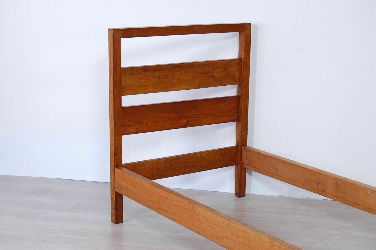 Single Bed With Solid Wood Structure, Rationalist Design From The 1930s photo furniture