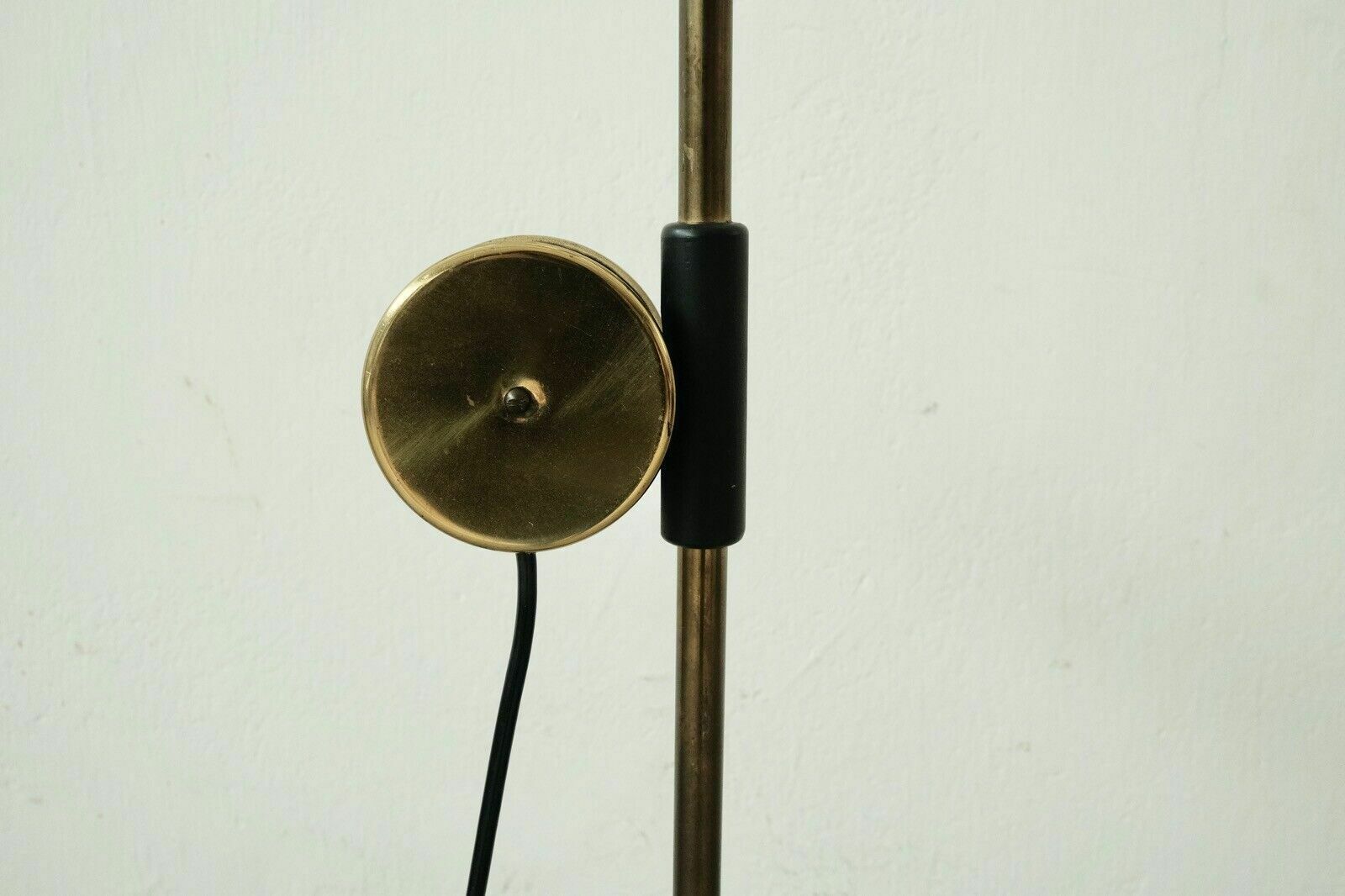 photo for sale Floor Lamp Iron Brass Design From The 60s, Adjustable Lampshade With Dimmer