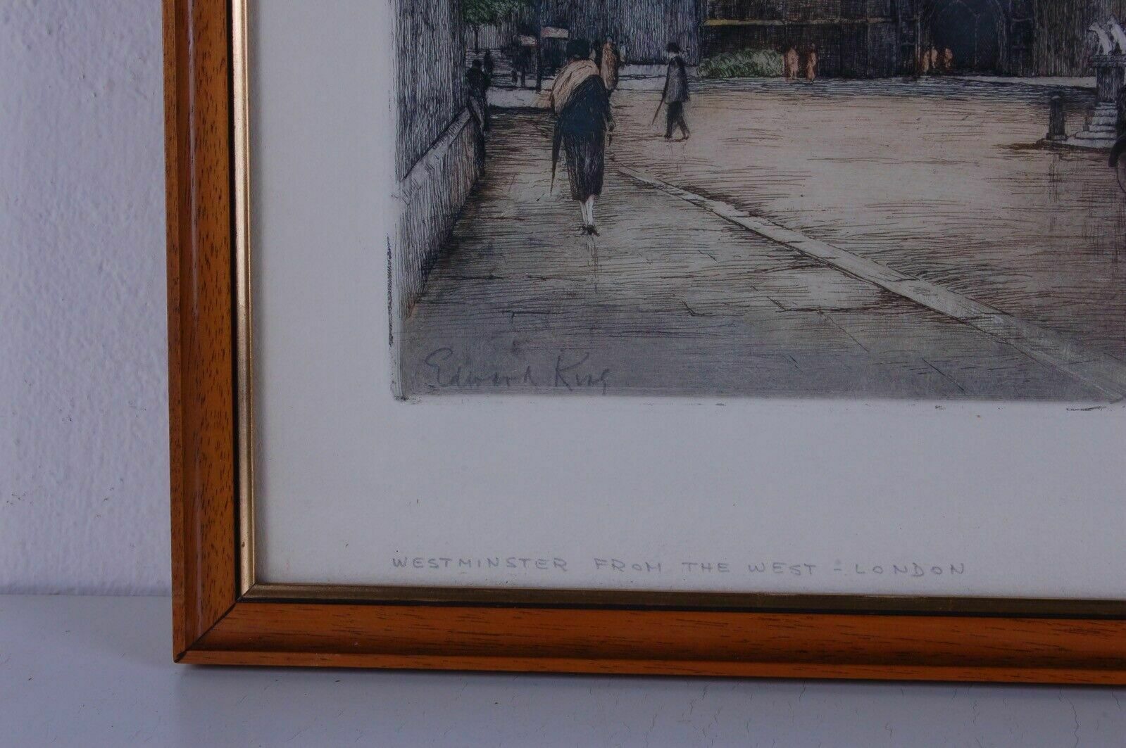Pair Of Original Etchings, Certified By The Museum Gallery Of London. Edward King photo vinterior