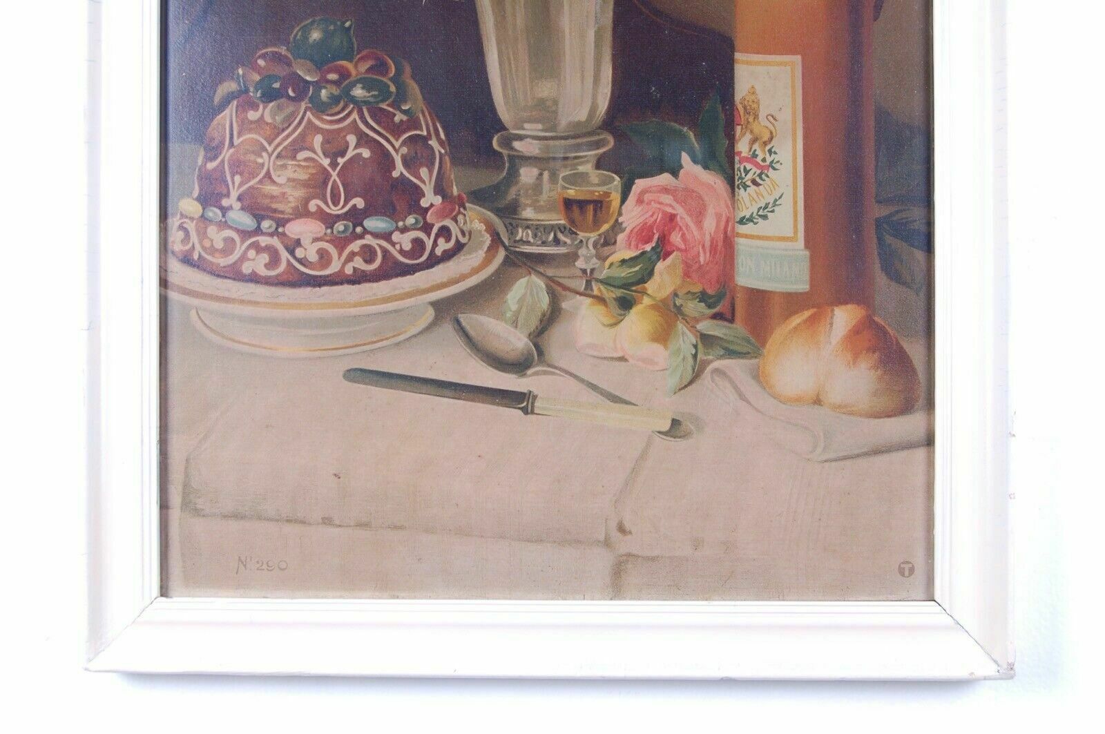 Art Giuseppe Falchetti Chromolithographs And Picture Frame Still Life Hunting And Fishing photo