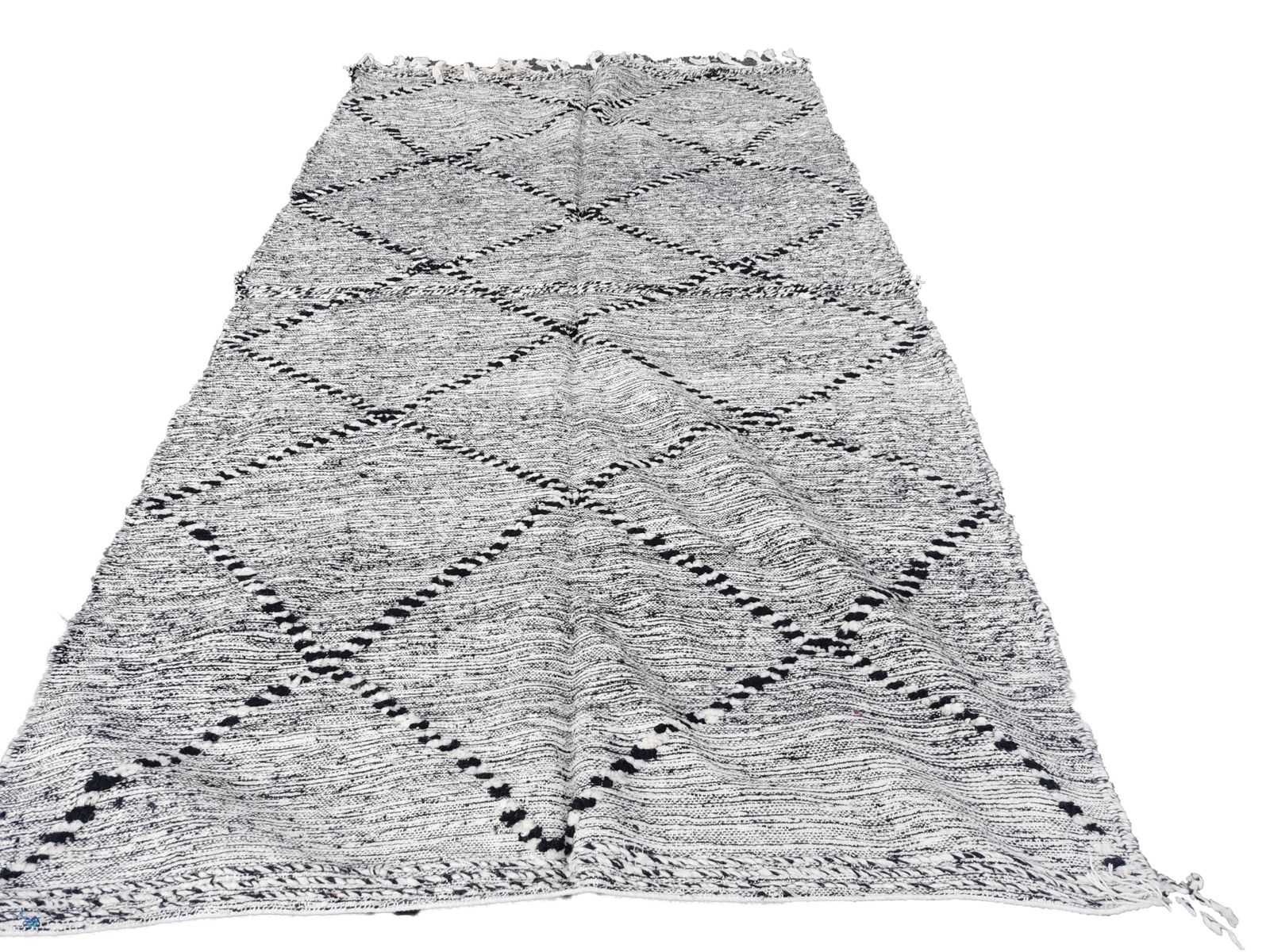 Uk Based, No Custom Fee/ Handmade Grey Moroccan Berber Rug. Camel Wool Carpet 243x140cm photo furniture