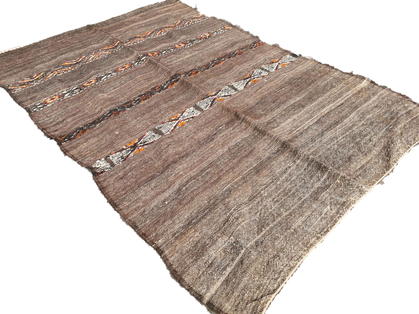 Uk Based, No Custom Fee/ Handmade Vintage Moroccan Berber Rug. Camel Wool Carpet 250x175cm photo for sale