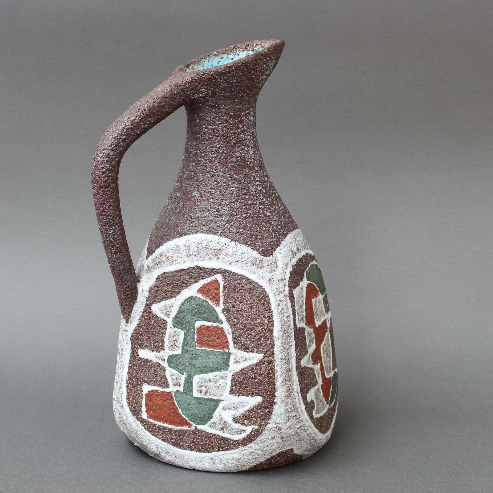 Mid Century French Ceramic Vase  Pitcher By Accolay (Circa 1960s) photo 1200.0