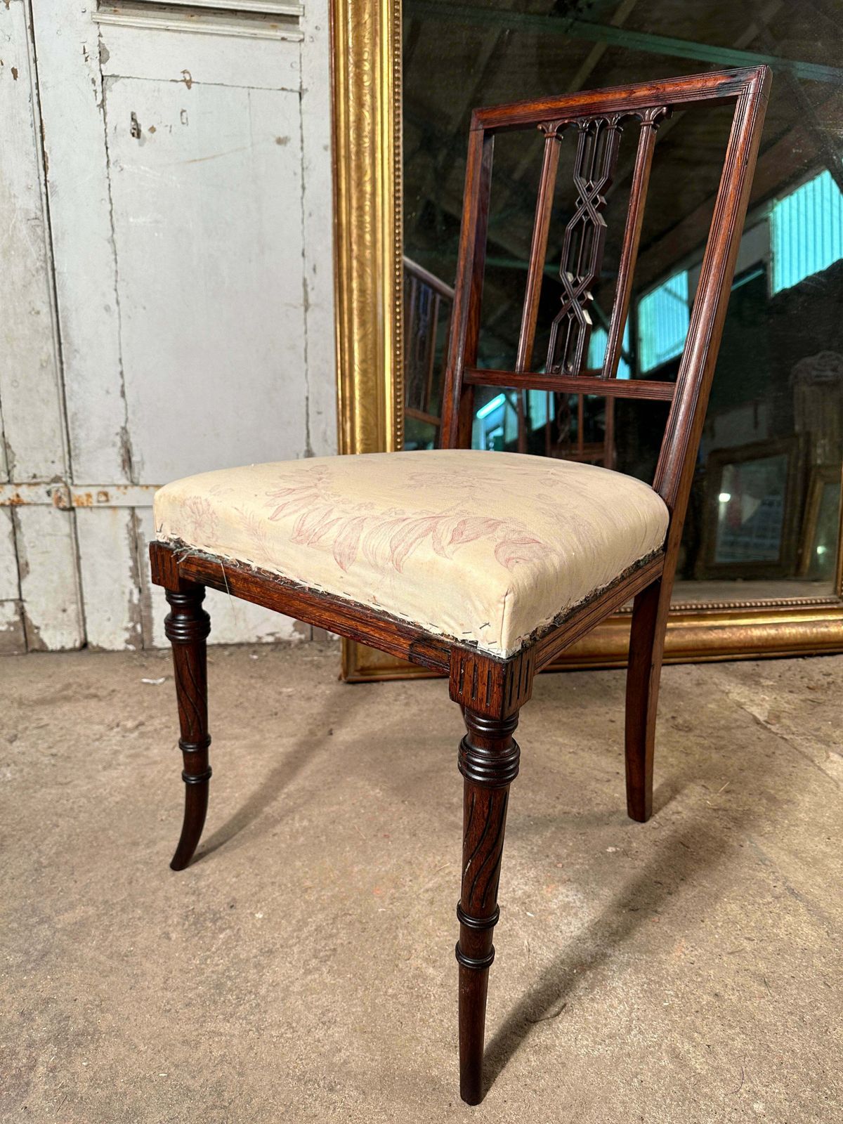 A Rare Pair Of Antique Regency Chippendale Rosewood Show/Side Chairs By Renowned Cabinet Makers Bertram & Sons Dean St Soho Featured In The Paris Exhi photo 1250.0