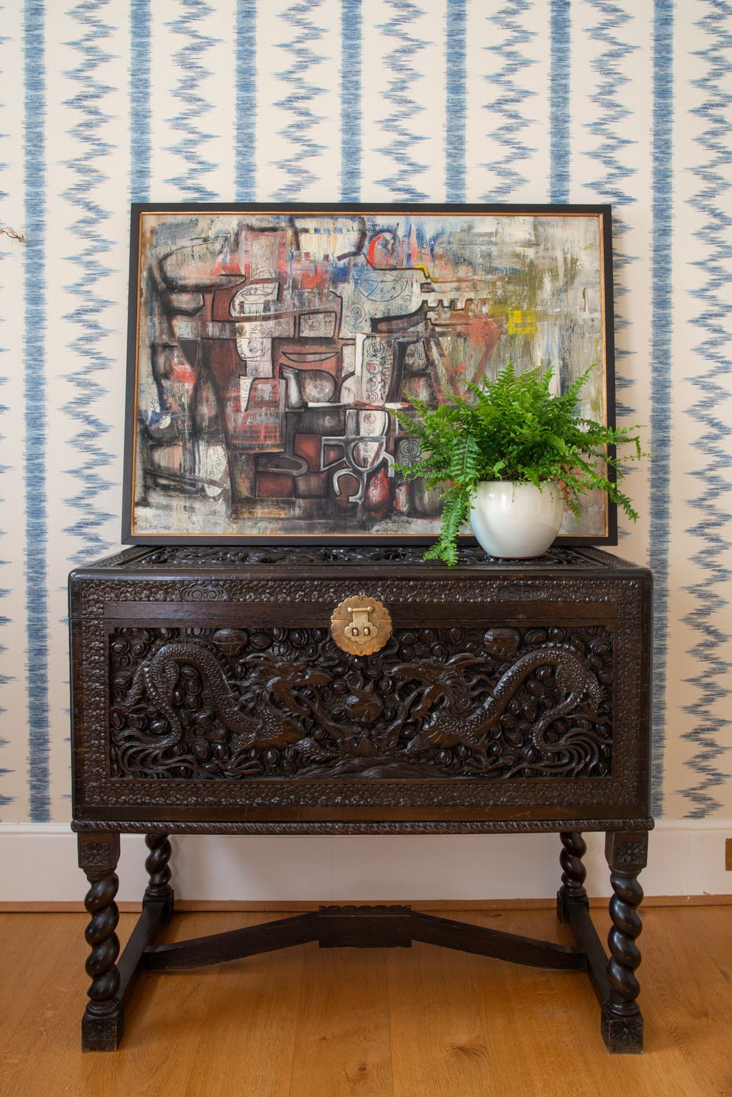 Fine Chinese Deep Carved Antique Chest