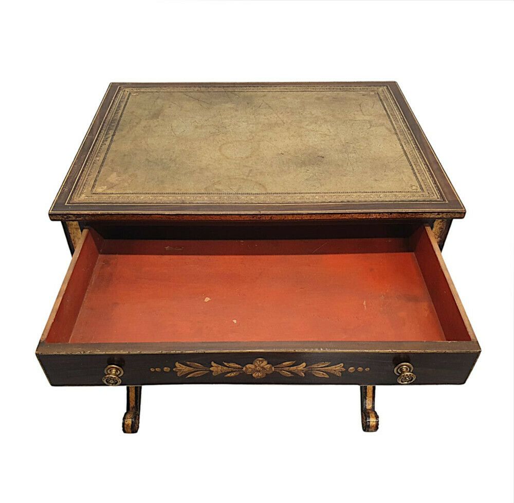 A Very Fine And Rare Early 19th Century American Baltimore Federal Parcel Gilt Writing Desk photo Furniture