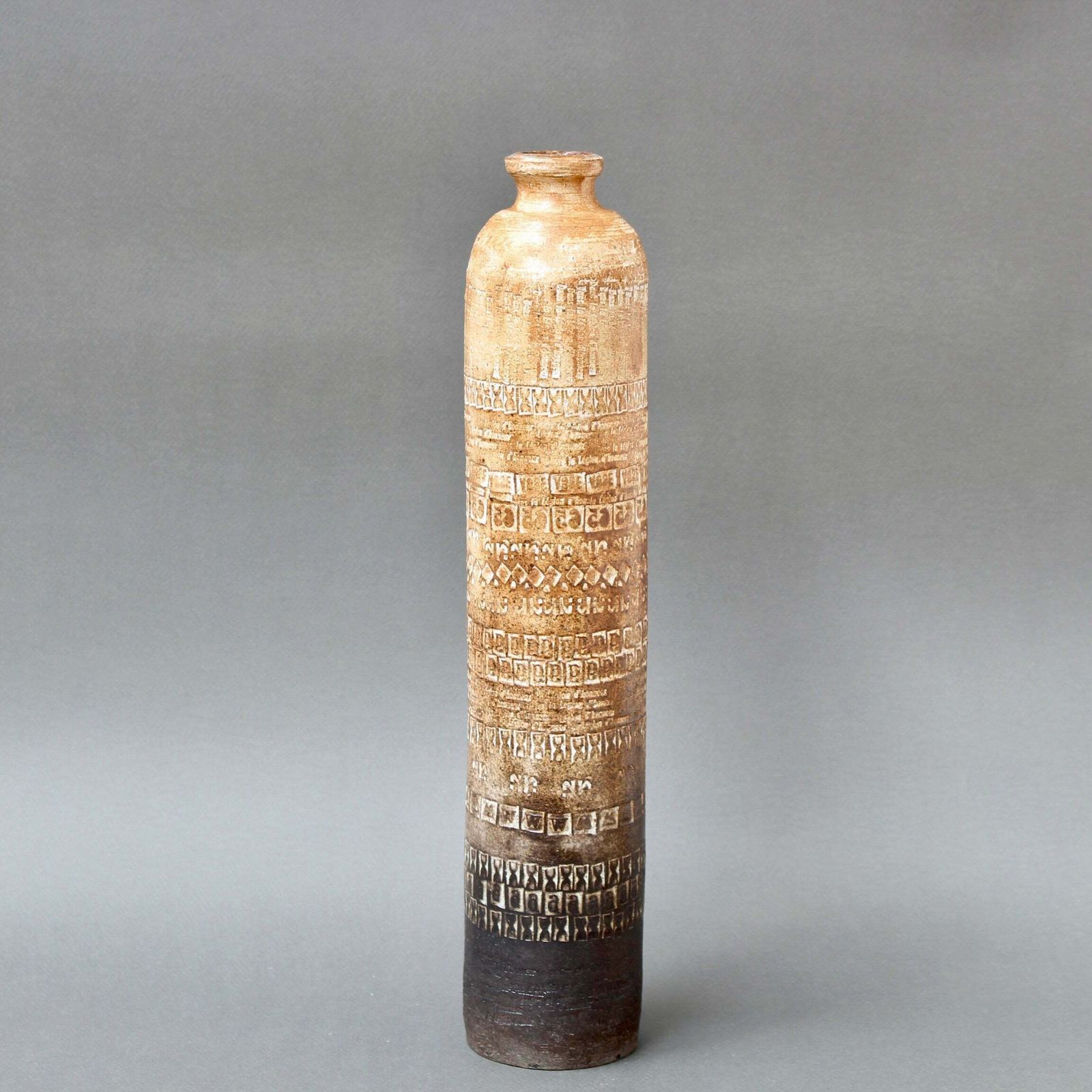 Decorative Mid Century Ceramic Flower Vase By Pat Rowland (Circa 1960s) photo furniture
