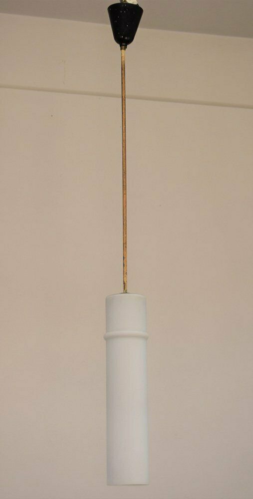 Italian Pendant In Opal And Brass From Stilnovo, 1960s photo vinterior
