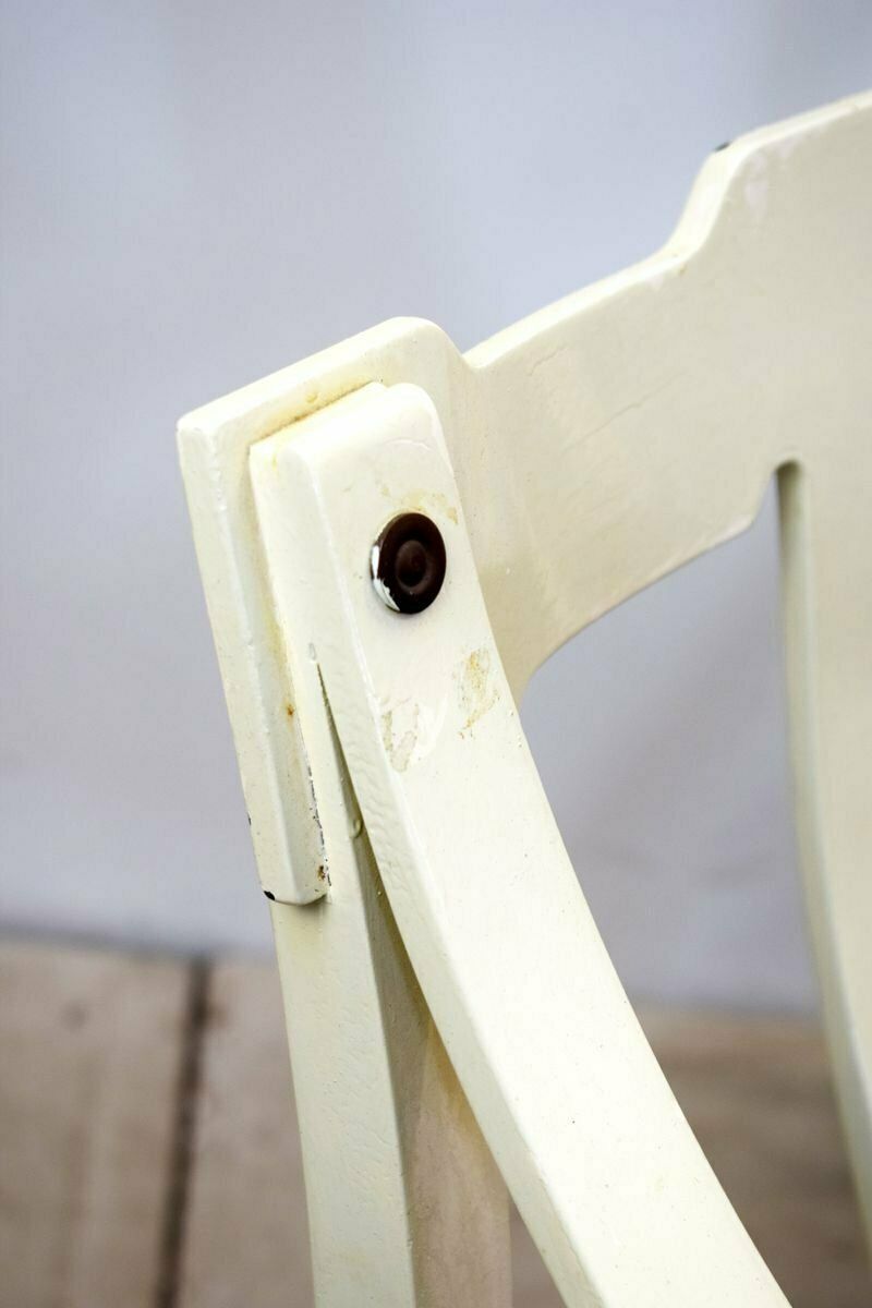 Italian Painted Wooden Dining Chairs, 1960s, Set Of 4 photo vinterior