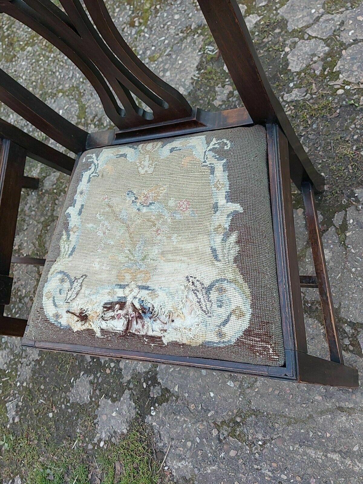 photo for sale Pair Of Antique His & Hers Chairs, One Being A Carver