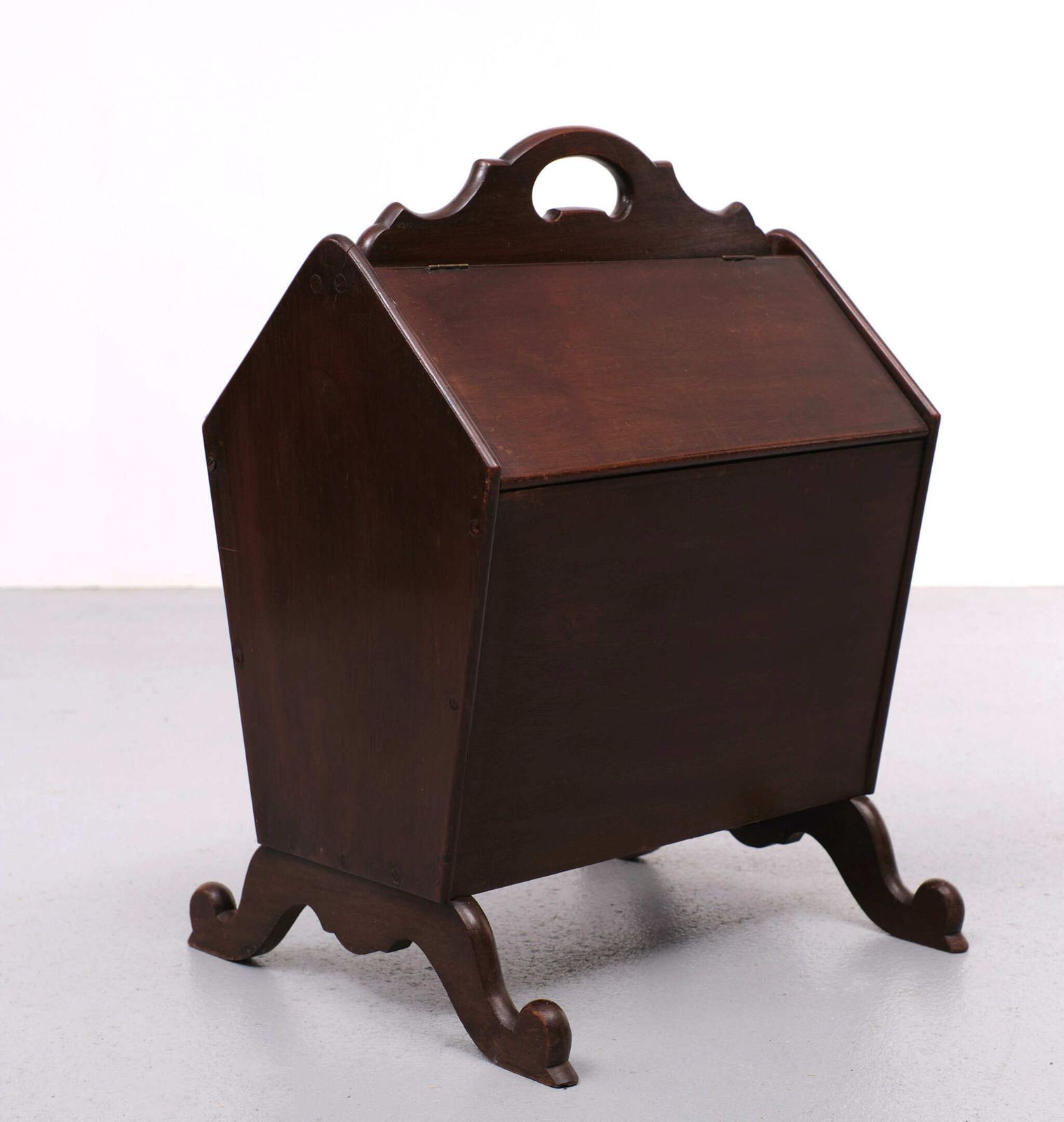Mahogany Magazine Holder 1870s Holland photo furniture