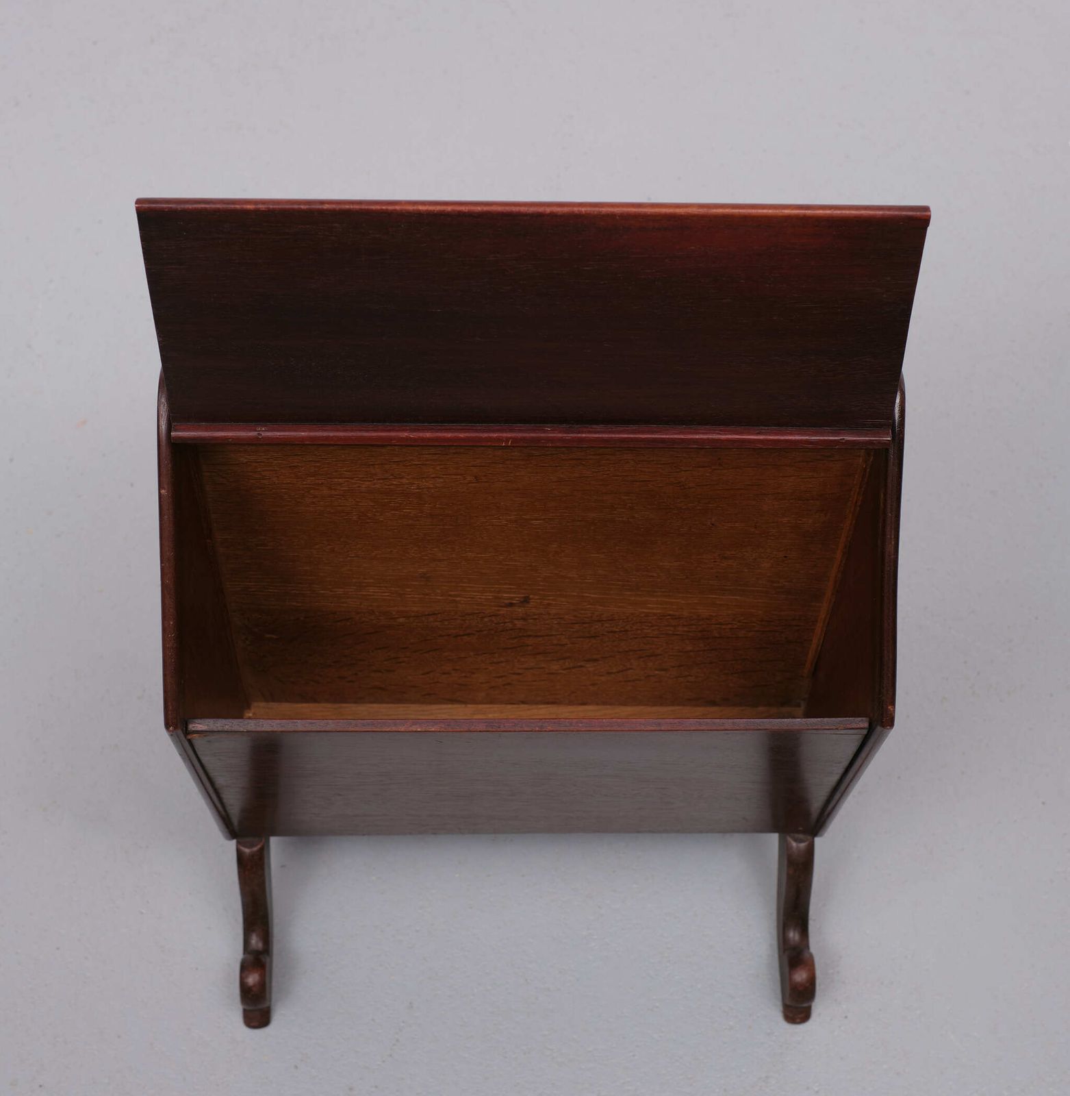 Mahogany Magazine Holder 1870s Holland photo vinterior