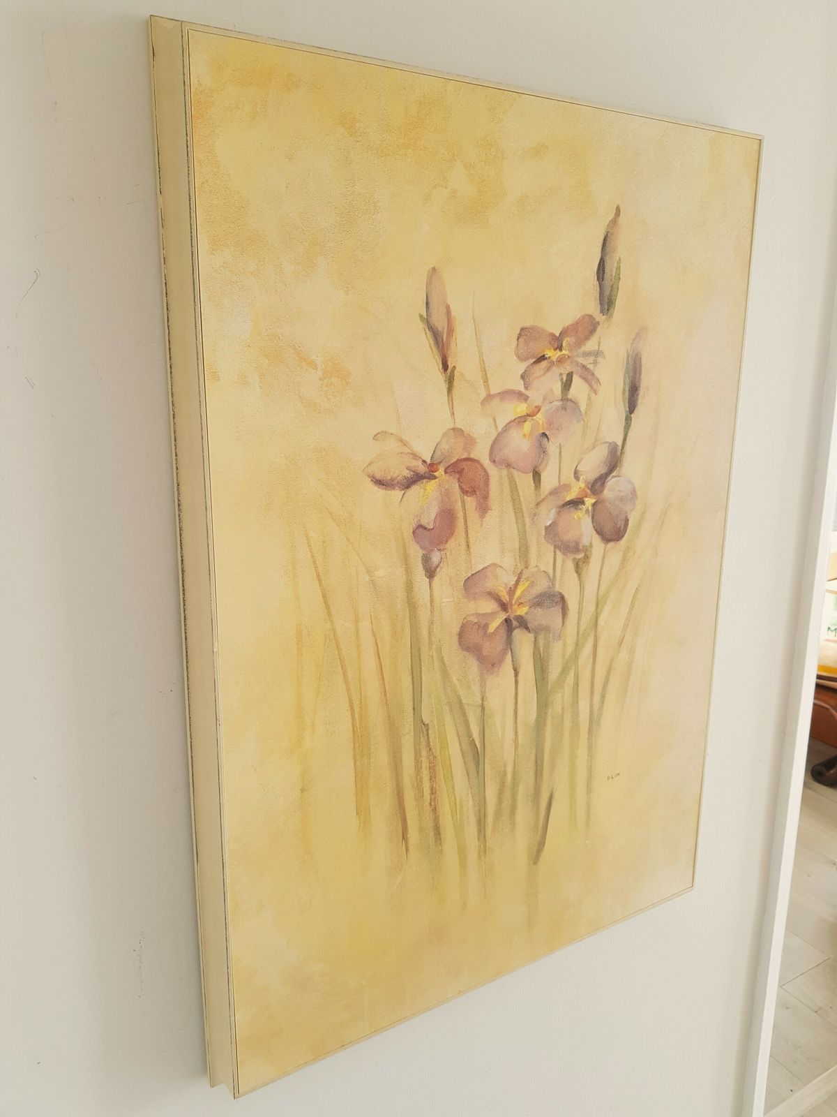Large, Box Print Of Irises & Poppies photo Art