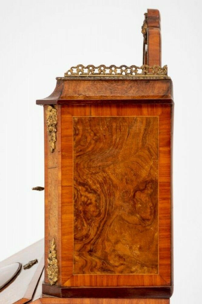 photo vintage Antique French Desk   Walnut Bonheur De Jour 1860