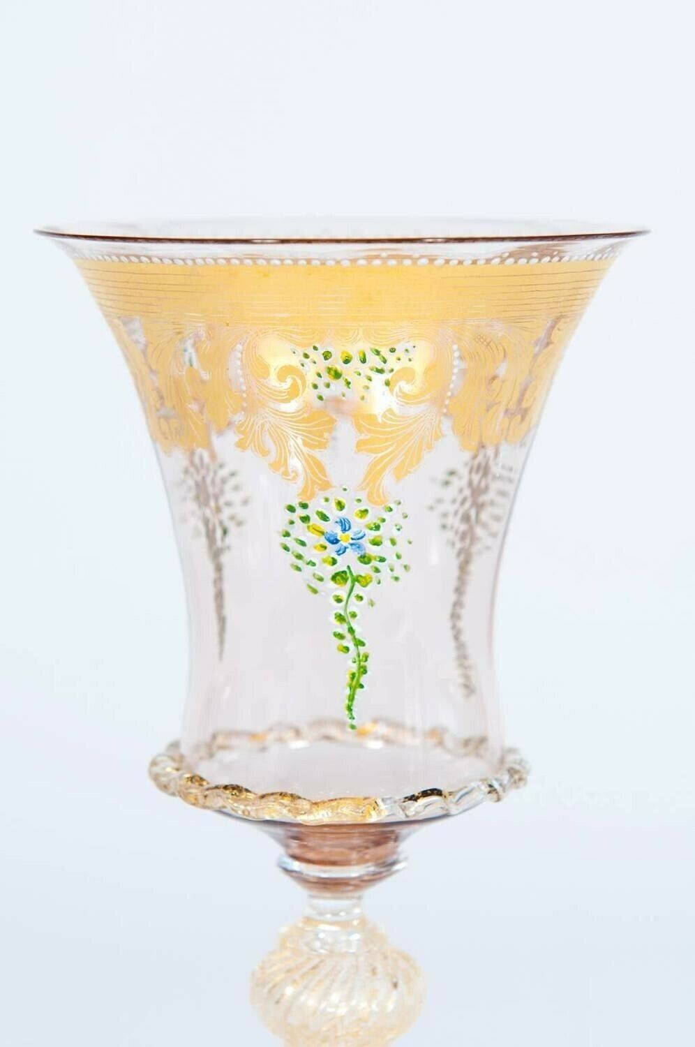 photo furniture Italian Handblown Goblet In Murano Glass, Circa 1970