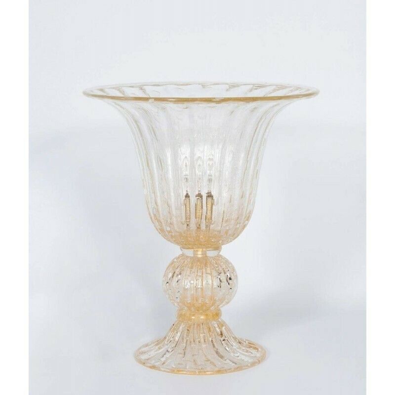 Gigant Gold Submerged Bubbles Table Lamp In Blown Murano Glass Contemporary * photo for sale