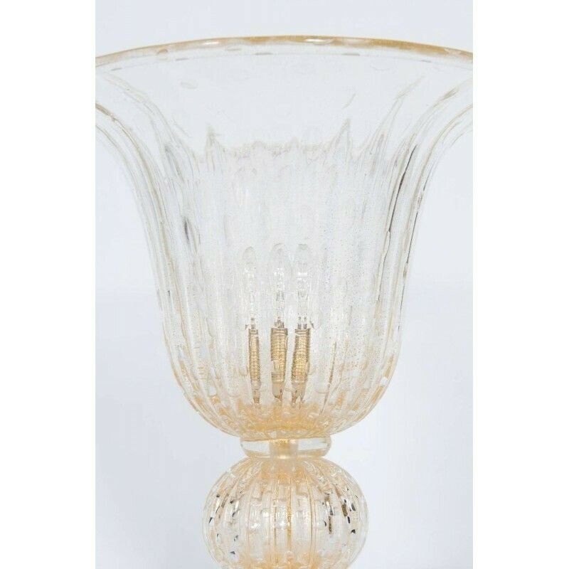Gigant Gold Submerged Bubbles Table Lamp In Blown Murano Glass Contemporary * photo vinterior
