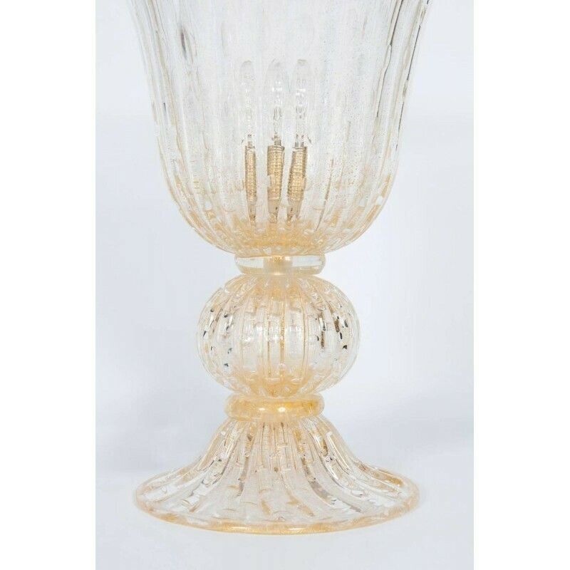 Gigant Gold Submerged Bubbles Table Lamp In Blown Murano Glass Contemporary * photo buy