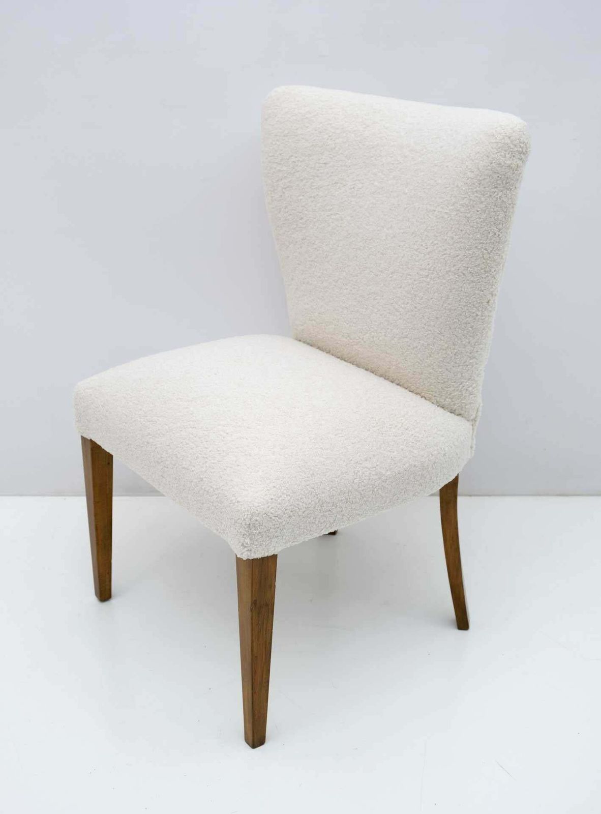 Mid Century Modern Italian Boucle Small Armchair, 1950s photo for sale