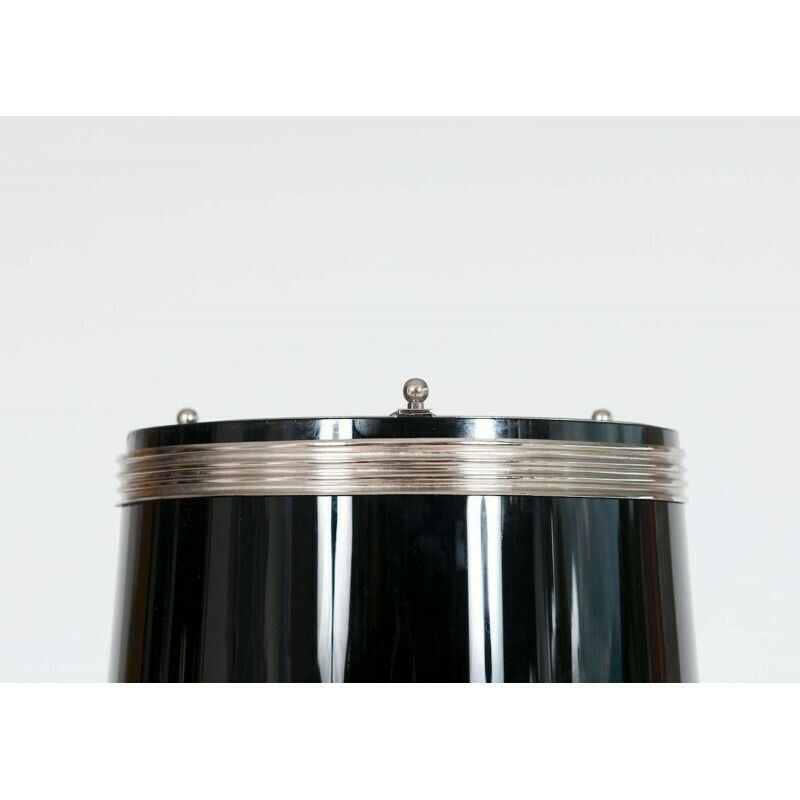 Black And White Pair Of Italian Murano Table Lamps 1960s photo buy