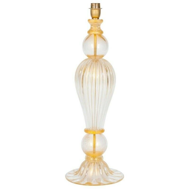 Italian Venetian Murano Glass Table Lamp Attributed To Seguso, 1970s photo buy