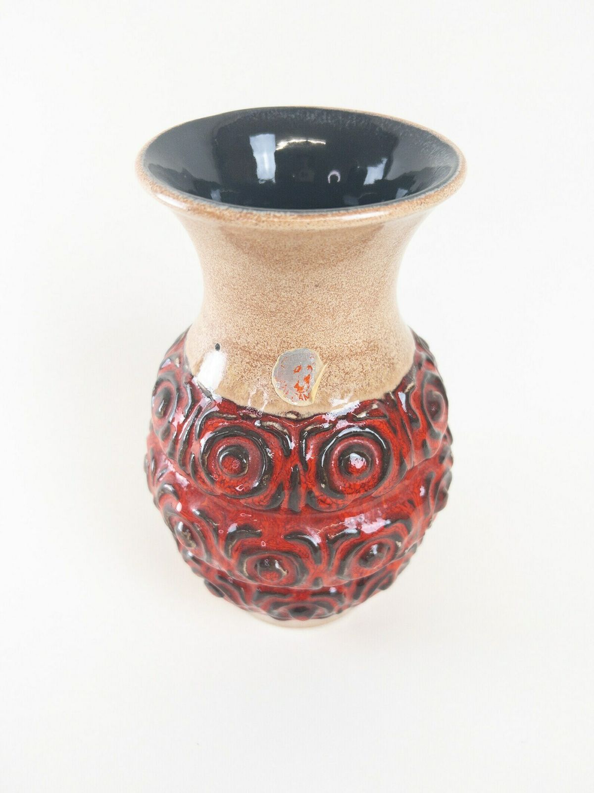 West German Pottery  ü Keramik Uebelacker Ceramic Vase Form 1475/21 Made In Germany photo Home Decor