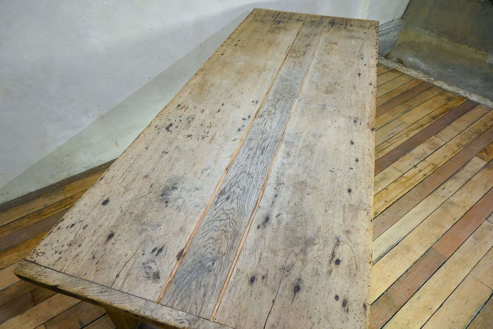 19th Century French Sycamore & Oak French Refectory Farmhouse Table photo 3200.0