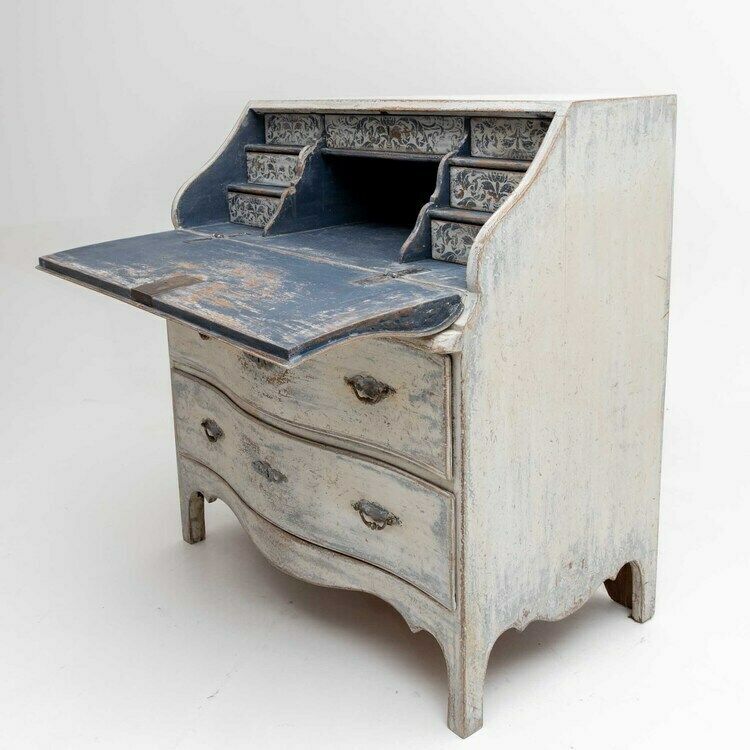 Baroque Secretary, Saxony 18th Century photo vinterior