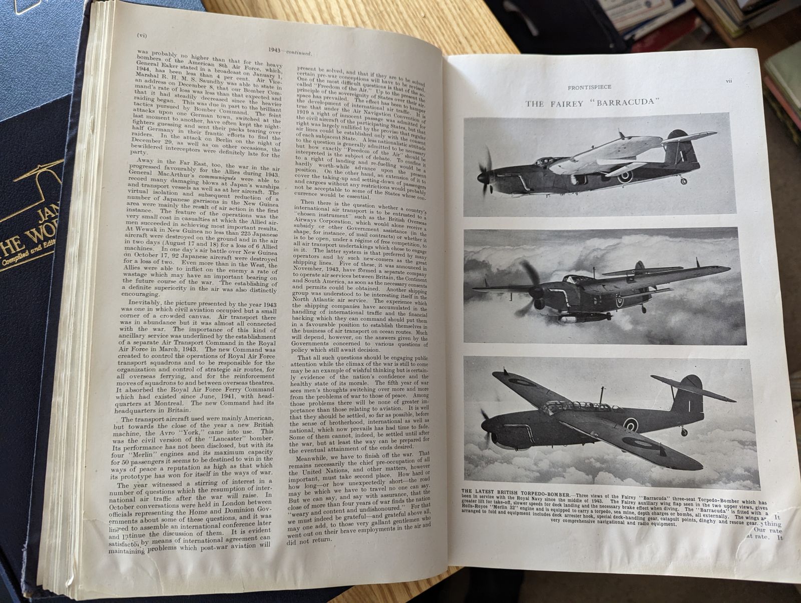 Set Of 6   Jane's All The World's Aircraft 1942 1966 photo buy