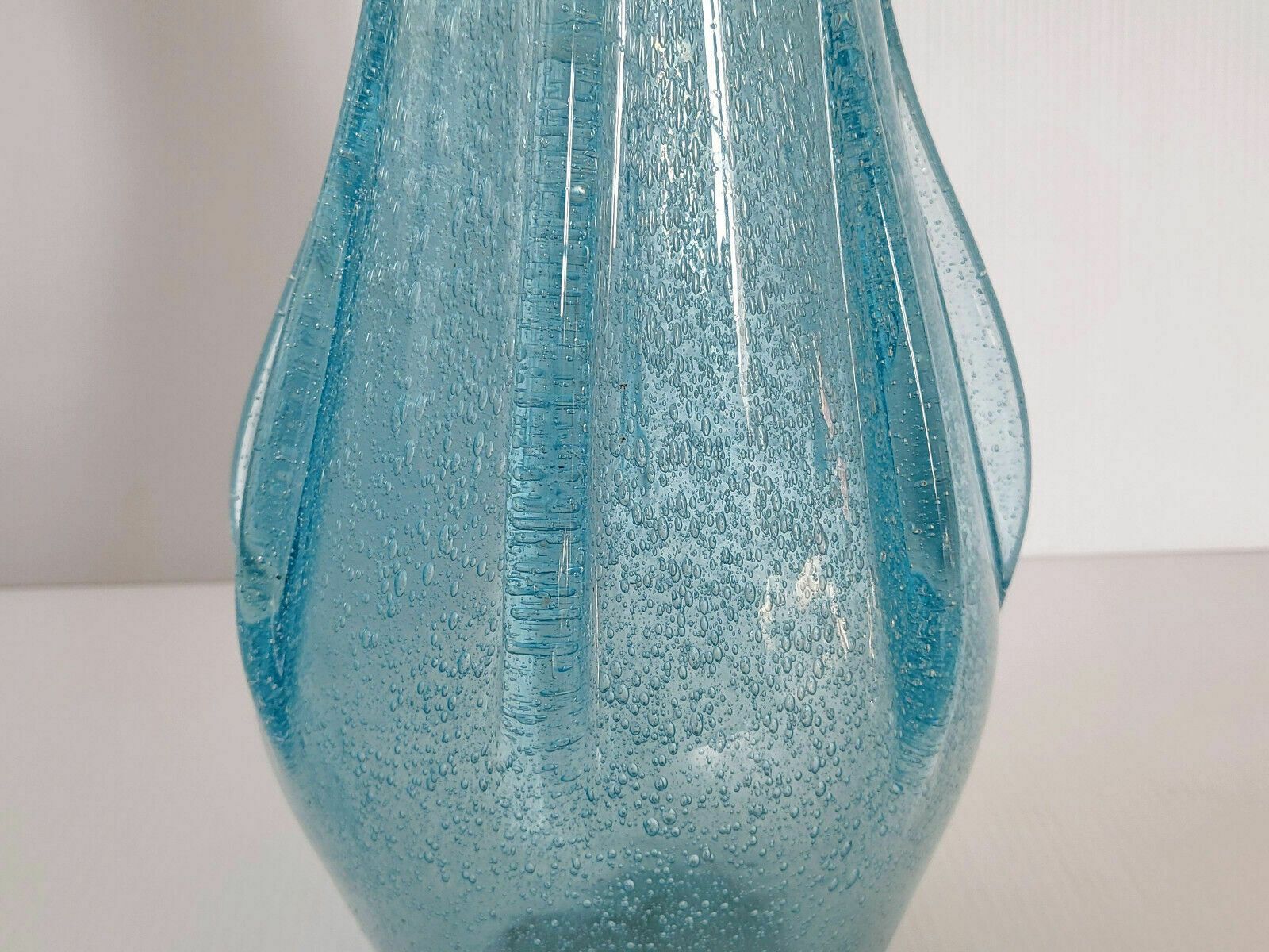 Magnificent Vintage Italian Vase 1960 In Murano Glass By Barovier & Toso 60s photo vintage