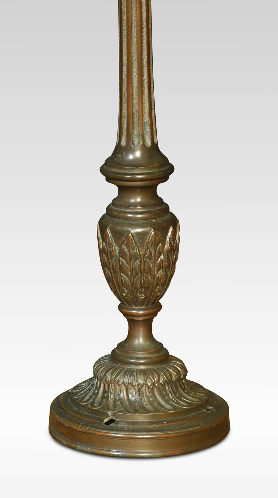 Pair Of Bronze Newel Post Lamps photo Lighting