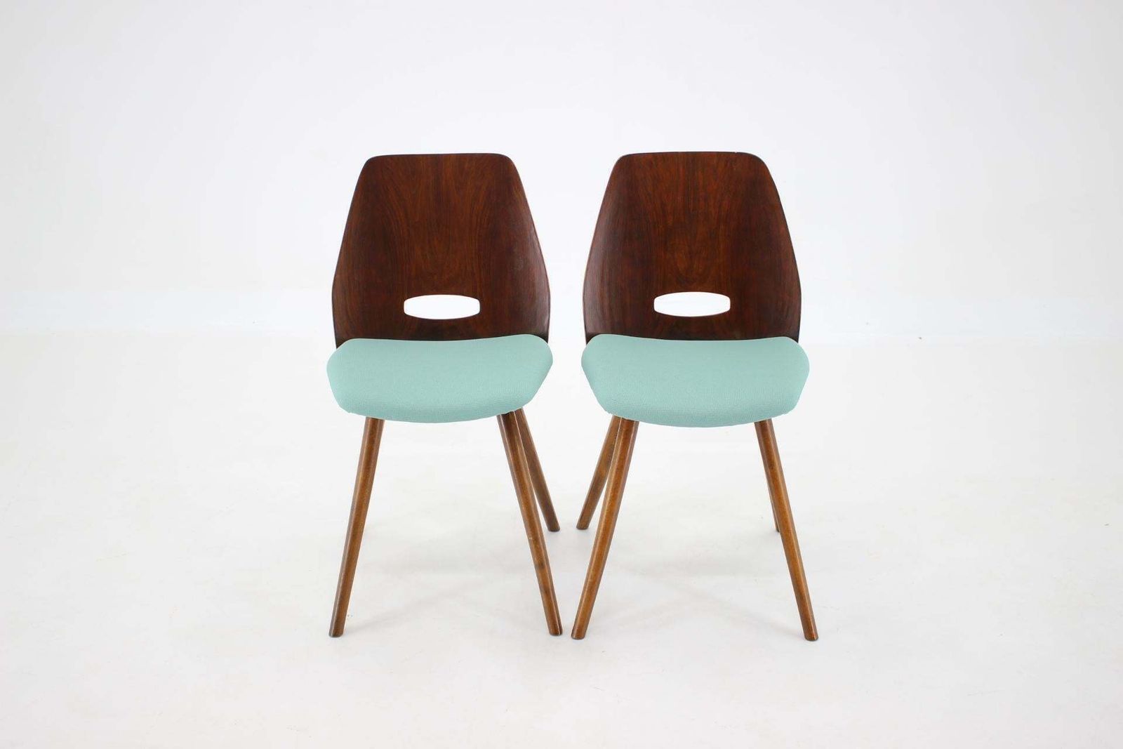 1960s Set Of Four Frantisek Jirak Dining Chairs , Czechoslovakia photo vinterior