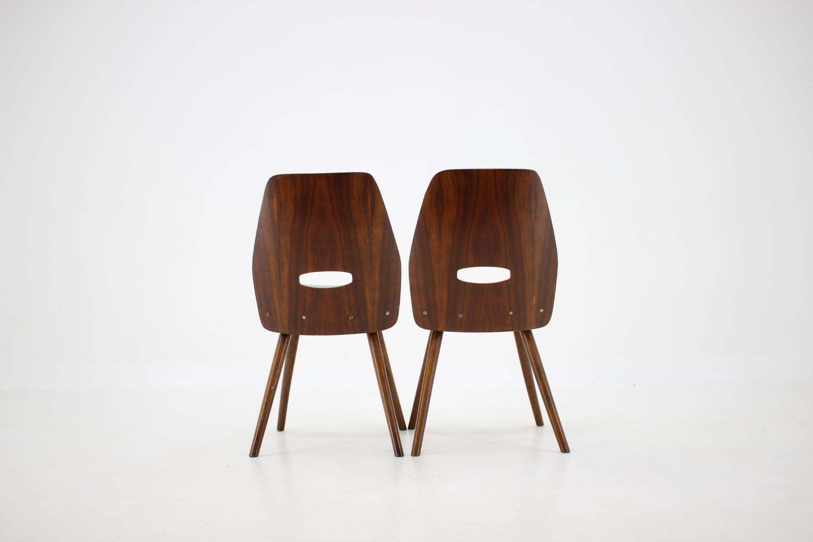 photo vinterior 1960s Set Of Four Frantisek Jirak Dining Chairs , Czechoslovakia