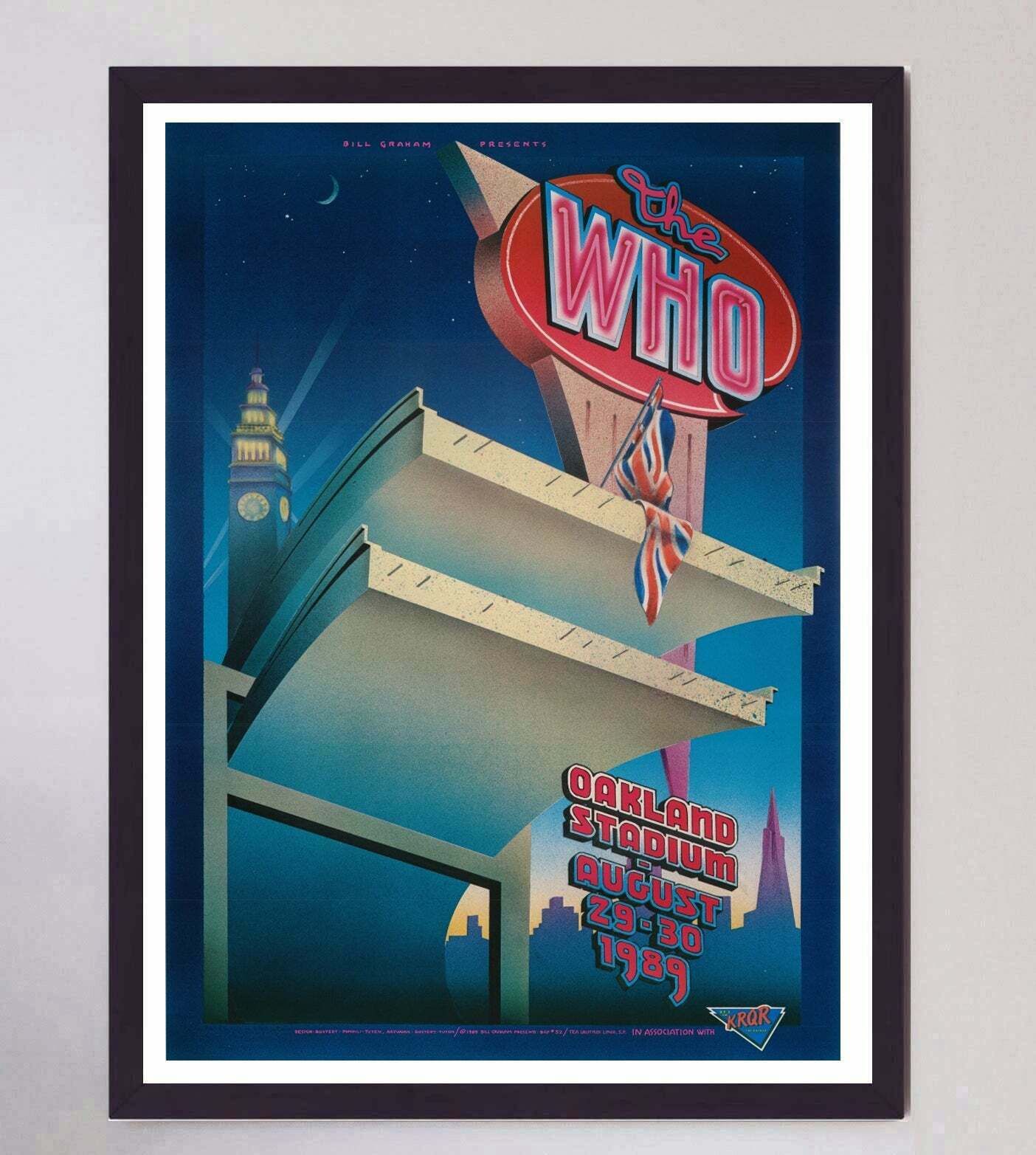 The Who   Oakland Stadium Original Vintage Poster photo furniture