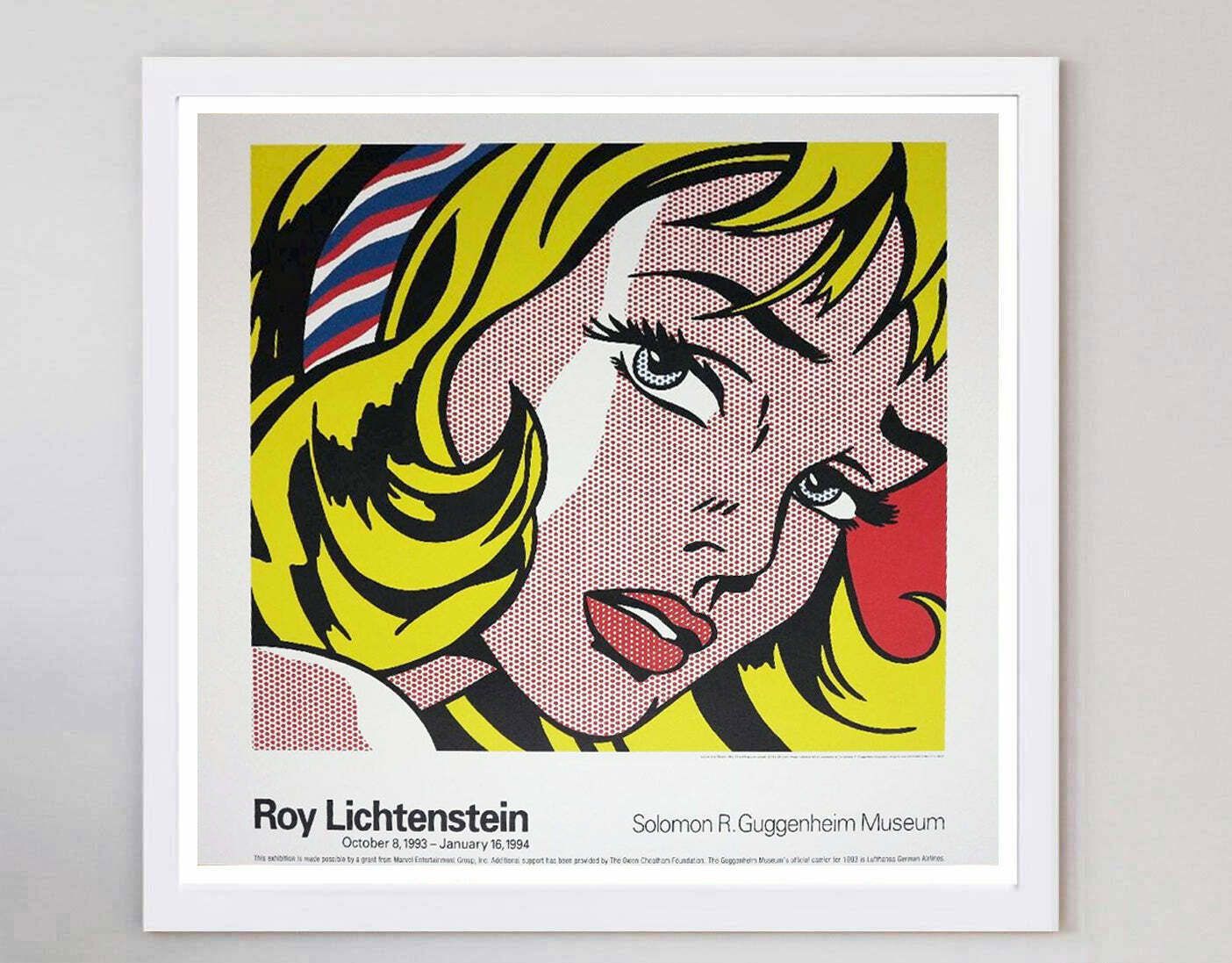 Roy Lichtenstein   Girl With Hair Ribbon   Guggenheim Museum photo for sale