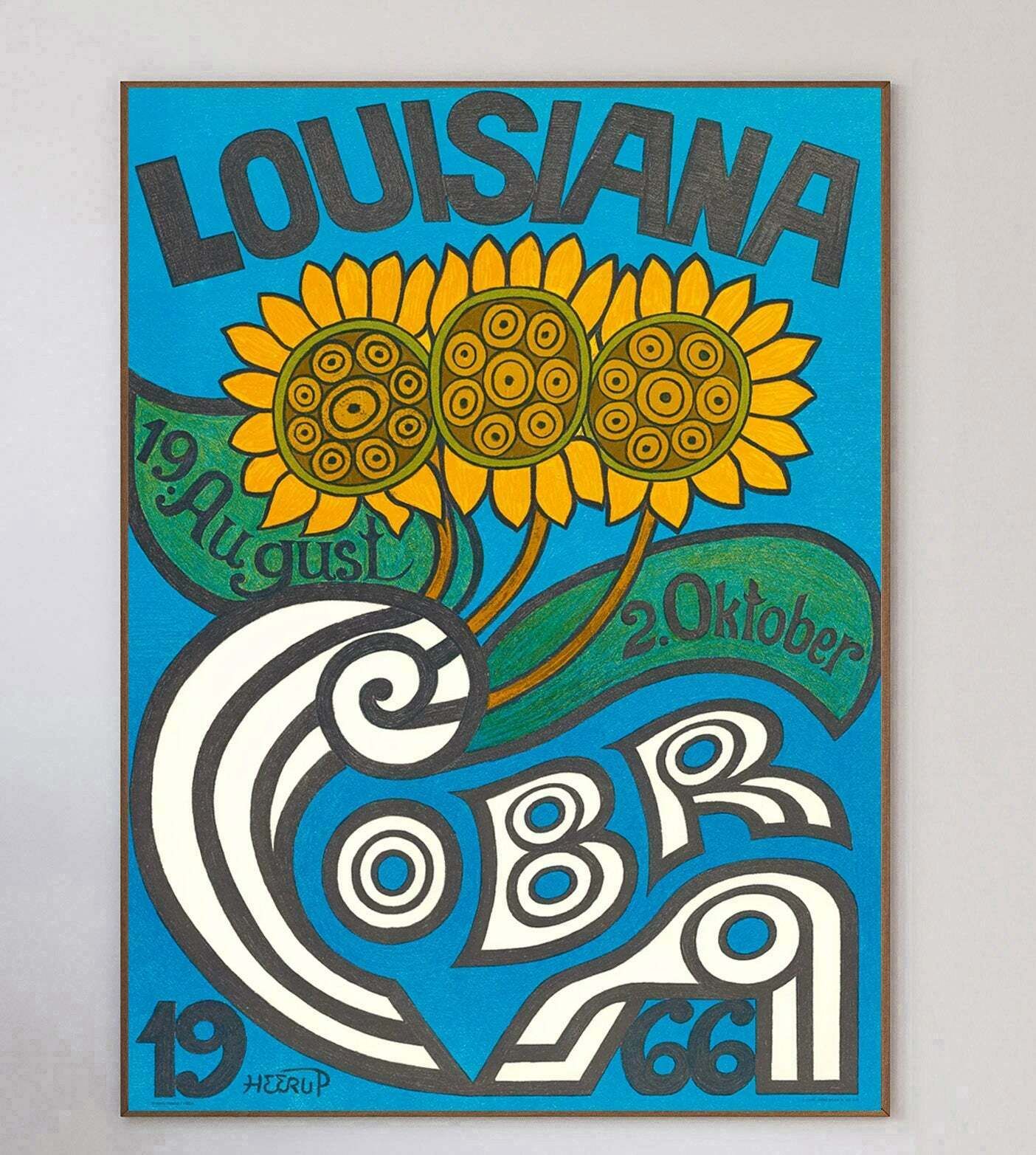 Henry Heerup  Cobra   Louisiana  Original Vintage Poster photo 271.0