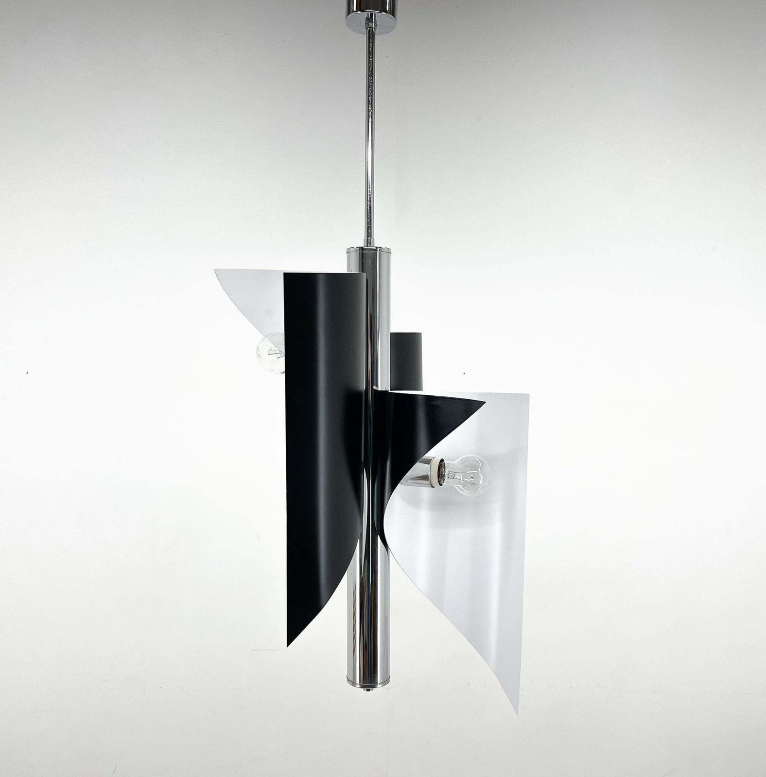 Italian Asymetrical Space Age Chandelier, 1970's photo Lighting