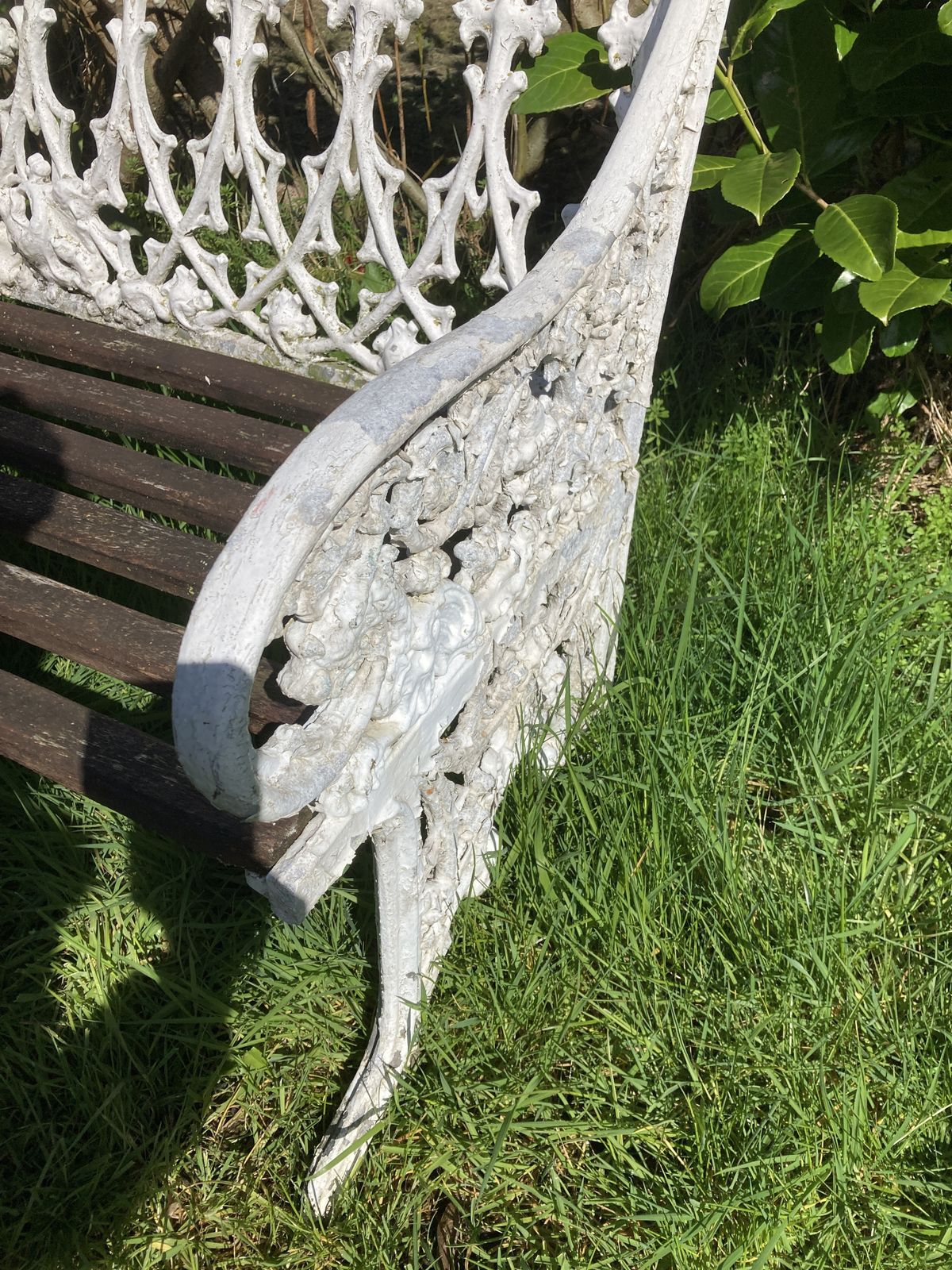 Coalbrookdale Style Garden Bench photo vintage