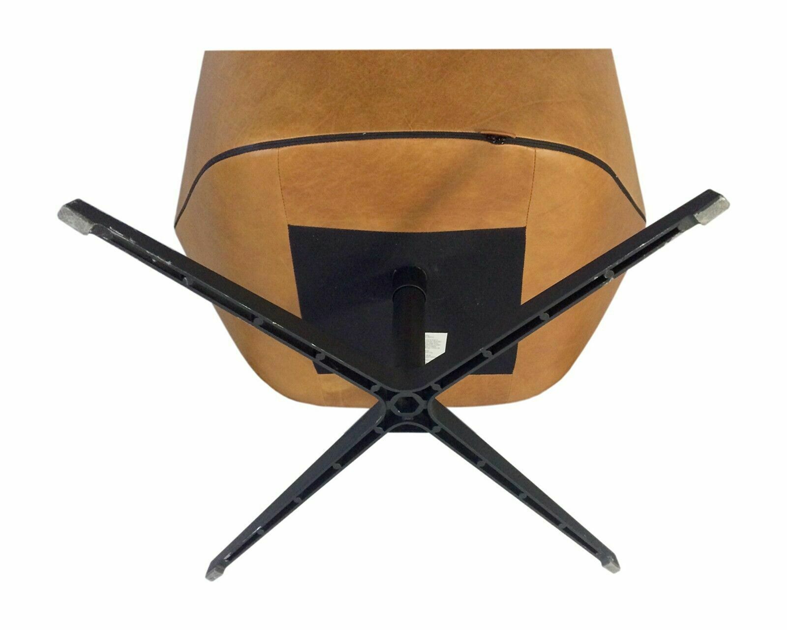 photo furniture Montis Swivel Chairs In Tan Leather By Niels Bendtsen, 2010, Set Of 2
